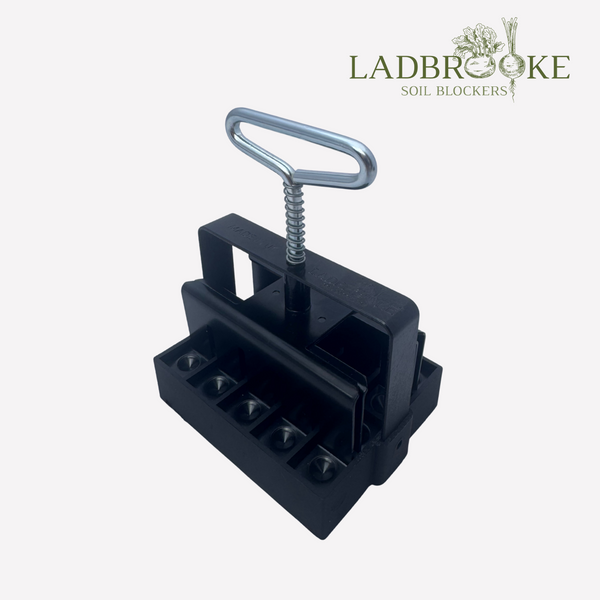 Ladbrooke Micro 20 soil block maker with metal grid and black handle